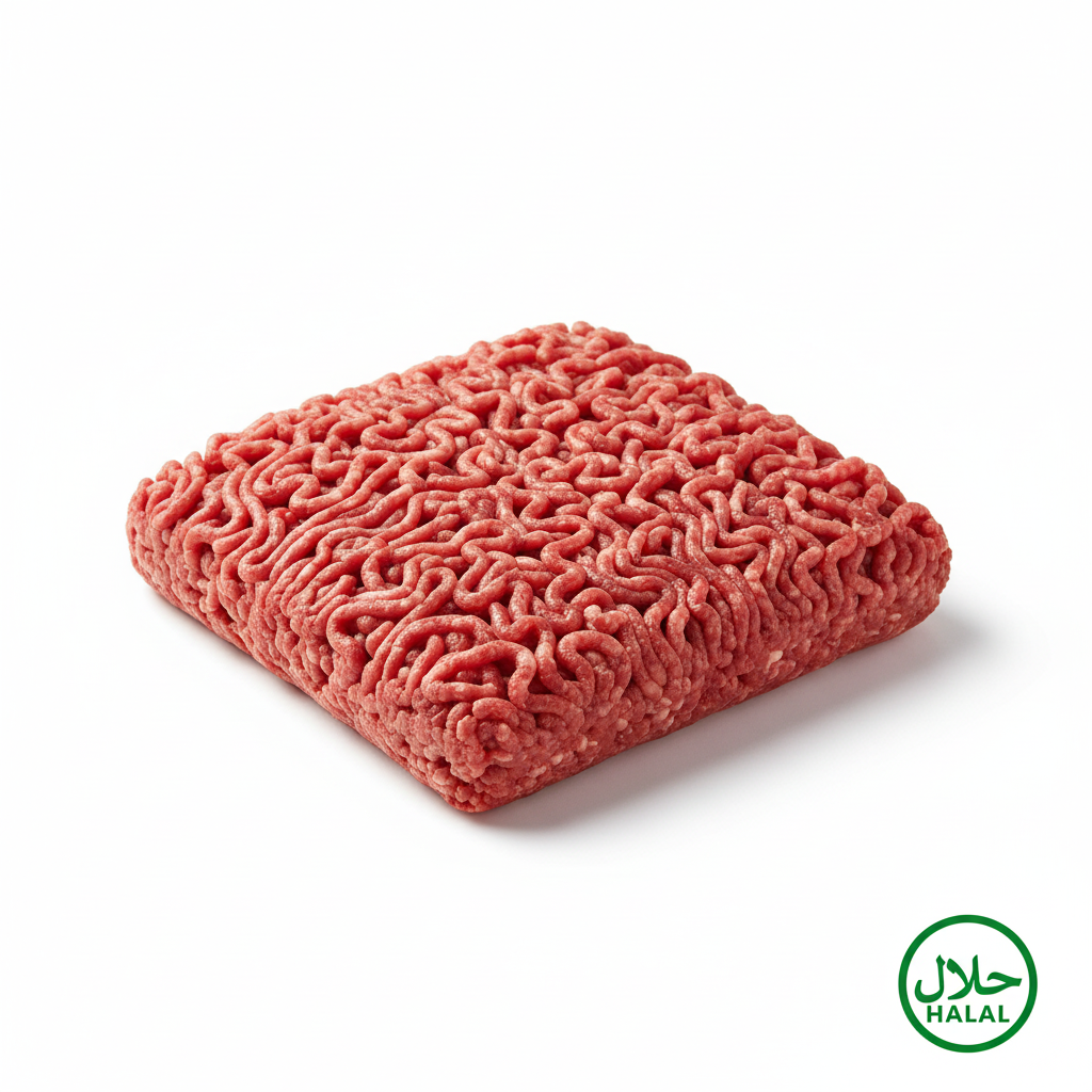 Halal Ground Beef - Logo in Corner