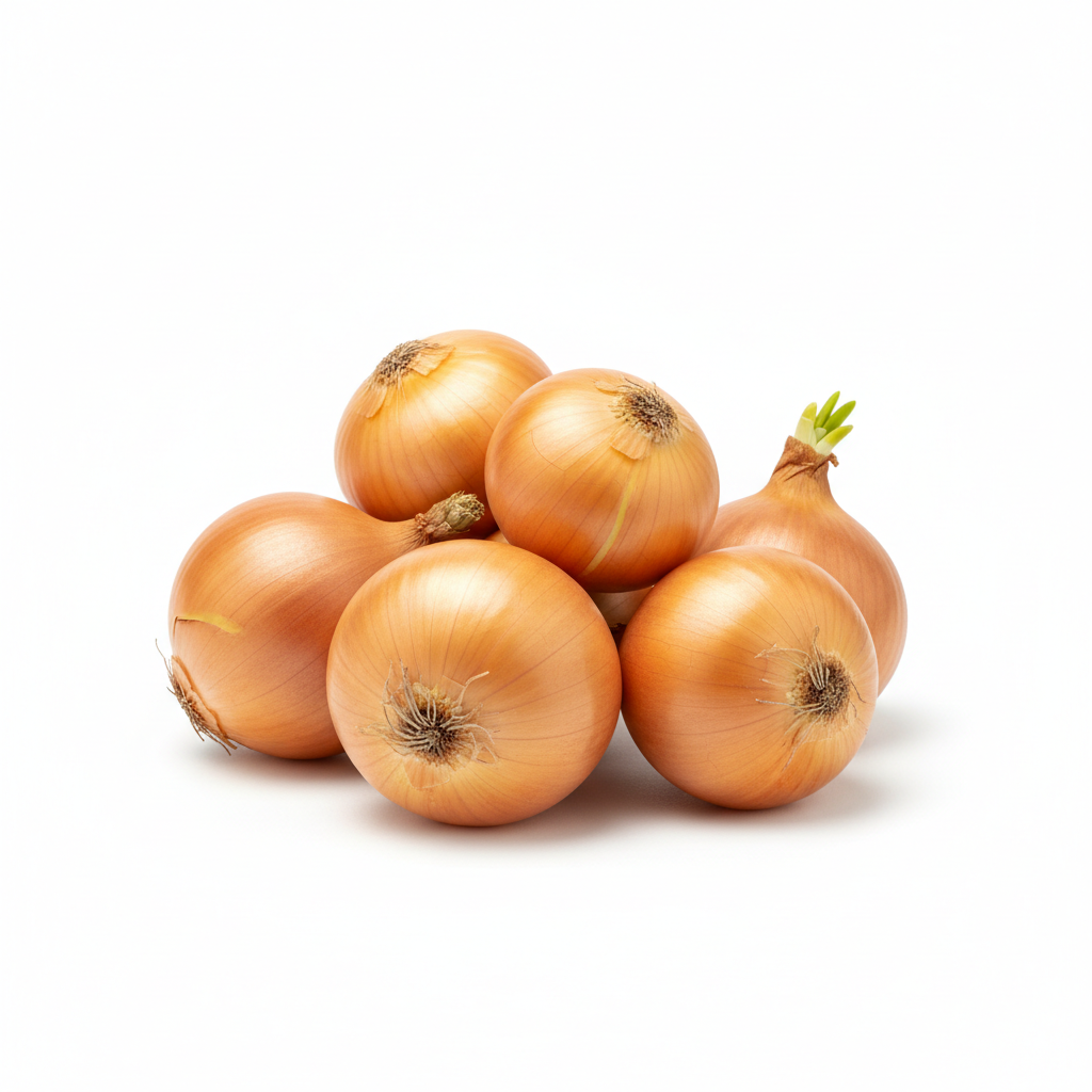 Fresh yellow onions