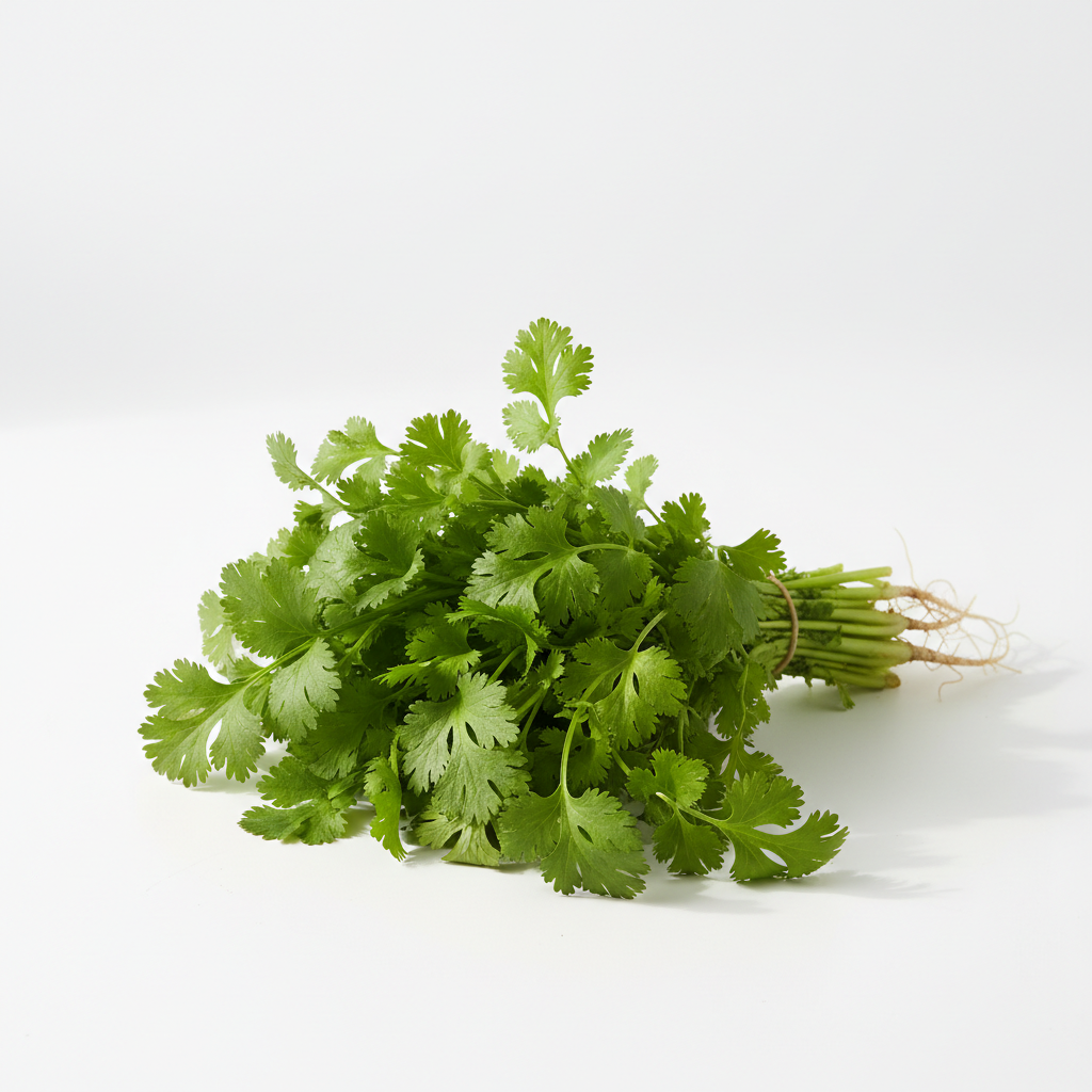Fresh bunch of cilantro coriander leaves