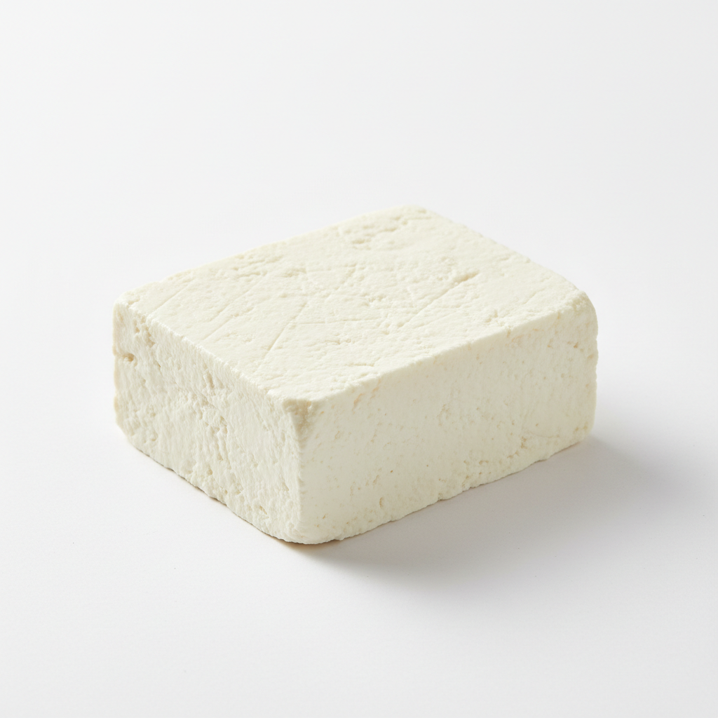 Fresh block of paneer Indian cottage cheese