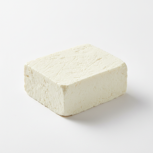 Fresh block of paneer Indian cottage cheese